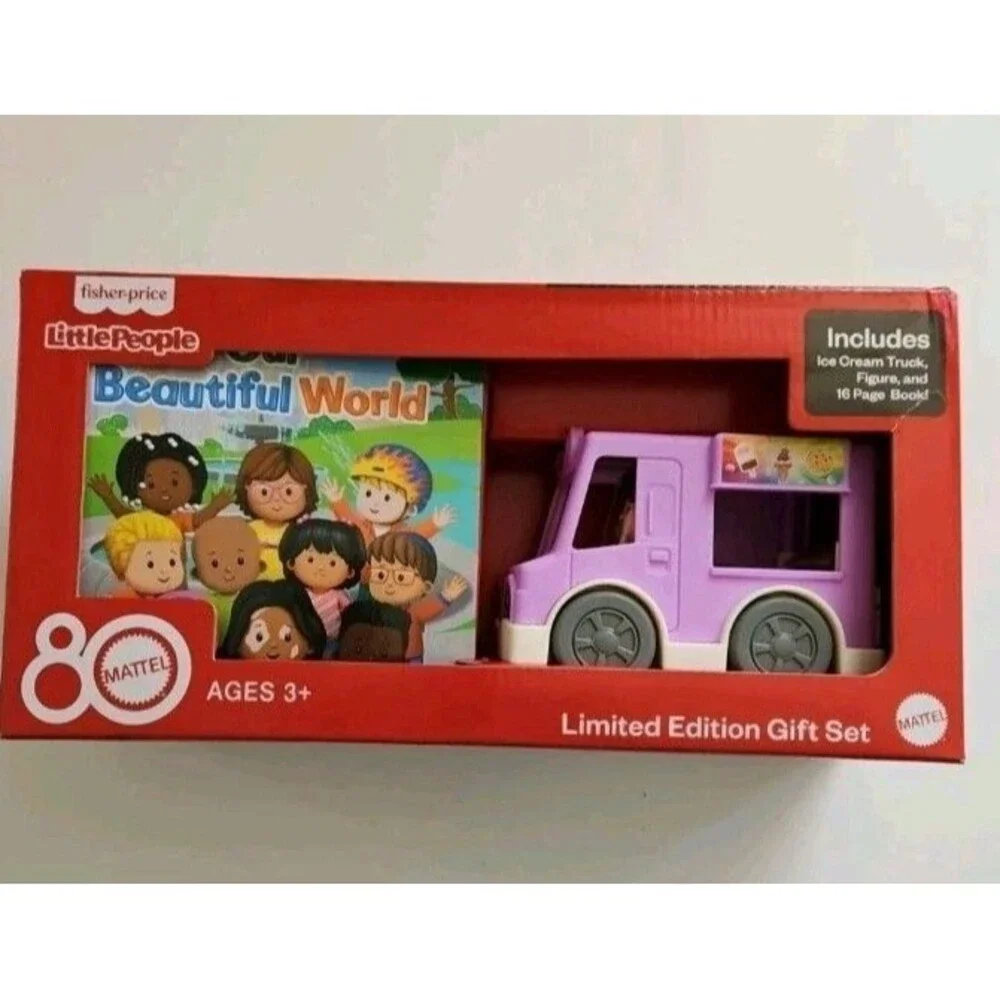 Fisher Price Little People Ice Cream Truck Playset & Book New Factory Sealed
